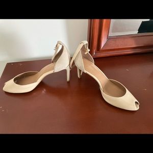 Beige heels. Perfect for summer